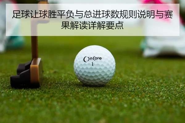 足球让球胜平负与总进球数规则说明与赛果解读详解要点
